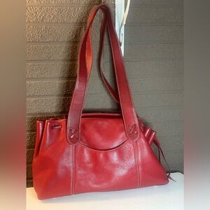 Tignanello Red Leather Shoulder Bag (leather is so soft)